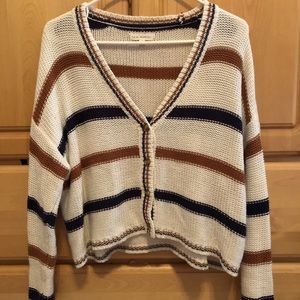 SOLD Pacsun Striped Crop Sweater